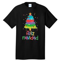 Family Matching Feliz Navidad Spanish Mexican Christmas Tall T-Shirt