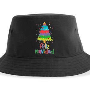 Family Matching Feliz Navidad Spanish Mexican Christmas Sustainable Bucket Hat