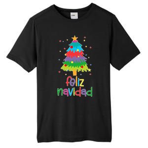 Family Matching Feliz Navidad Spanish Mexican Christmas Tall Fusion ChromaSoft Performance T-Shirt