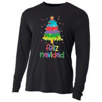 Family Matching Feliz Navidad Spanish Mexican Christmas Cooling Performance Long Sleeve Crew