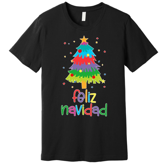 Family Matching Feliz Navidad Spanish Mexican Christmas Premium T-Shirt