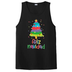 Family Matching Feliz Navidad Spanish Mexican Christmas PosiCharge Competitor Tank