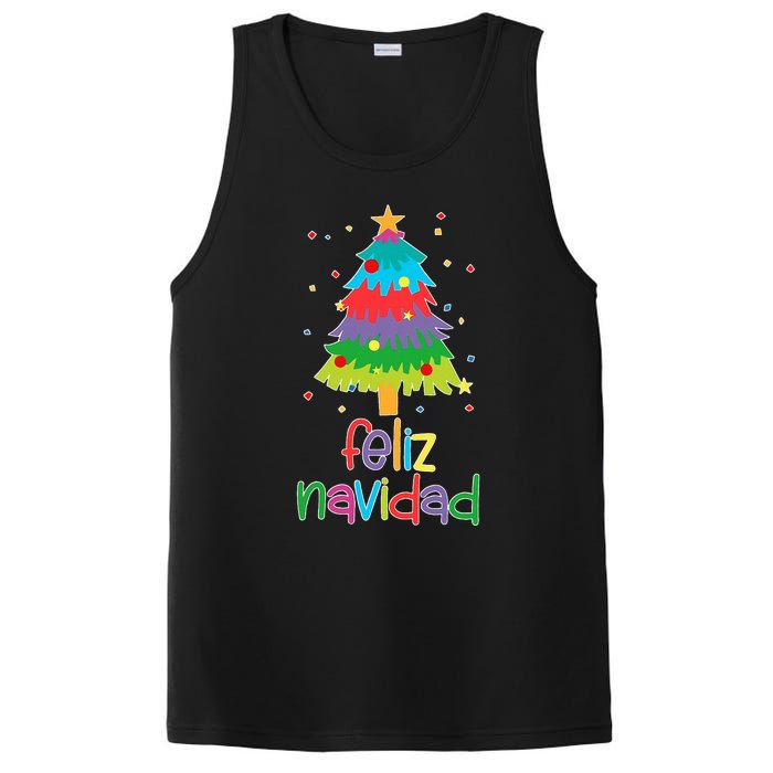 Family Matching Feliz Navidad Spanish Mexican Christmas PosiCharge Competitor Tank