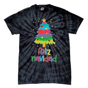 Family Matching Feliz Navidad Spanish Mexican Christmas Tie-Dye T-Shirt