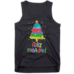 Family Matching Feliz Navidad Spanish Mexican Christmas Tank Top