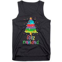 Family Matching Feliz Navidad Spanish Mexican Christmas Tank Top