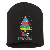 Family Matching Feliz Navidad Spanish Mexican Christmas Short Acrylic Beanie