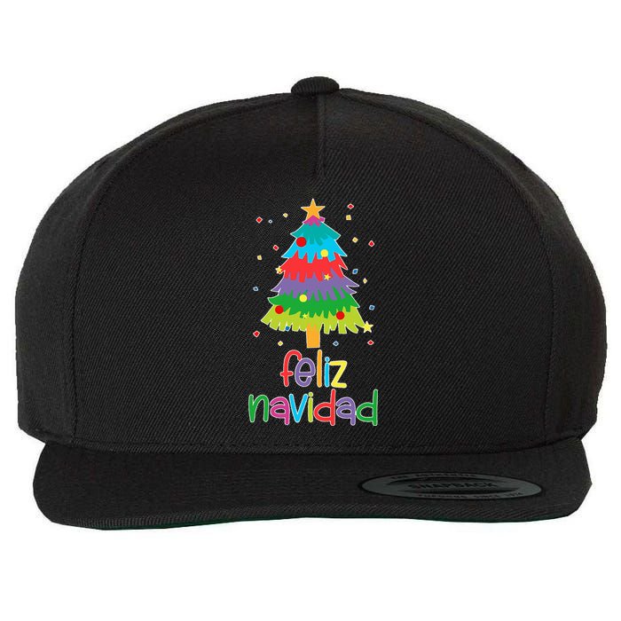 Family Matching Feliz Navidad Spanish Mexican Christmas Wool Snapback Cap