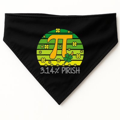 Funny Math Fraction Four Leaf Clover Teacher St Patricks Day USA-Made Doggie Bandana