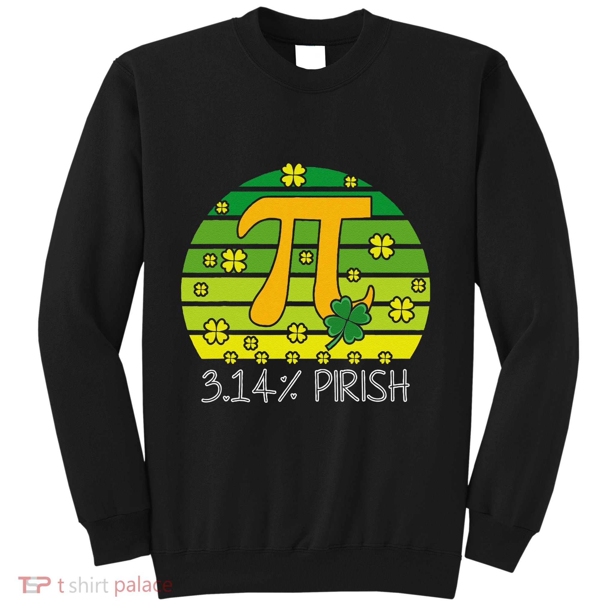Funny Math Fraction Four Leaf Clover Teacher St Patricks Day Sweatshirt