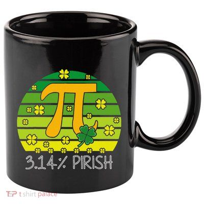 Funny Math Fraction Four Leaf Clover Teacher St Patricks Day 11oz C Handle Ceramic Mug