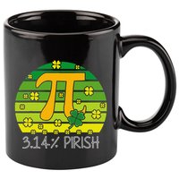 Funny Math Fraction Four Leaf Clover Teacher St Patricks Day 11oz C Handle Ceramic Mug