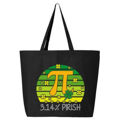 Funny Math Fraction Four Leaf Clover Teacher St Patricks Day 25L Jumbo Tote