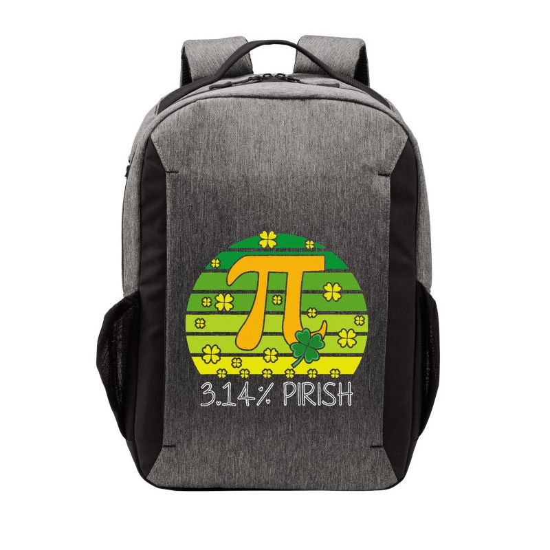 Funny Math Fraction Four Leaf Clover Teacher St Patricks Day Vector Backpack