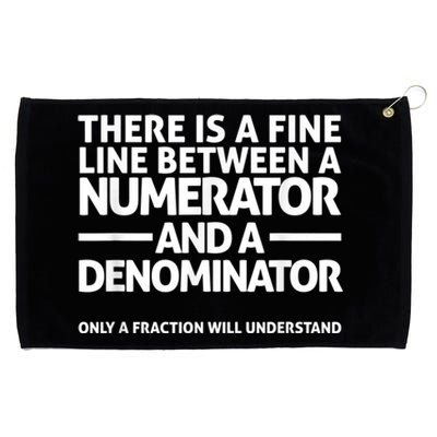 Funny Math FINE LINE NUMERATOR DENOMINATOR Grommeted Golf Towel