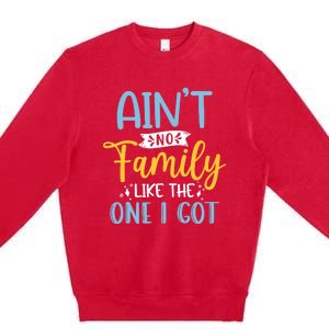 Funny Matching Family Aint No Family Like the One I Got Premium Crewneck Sweatshirt