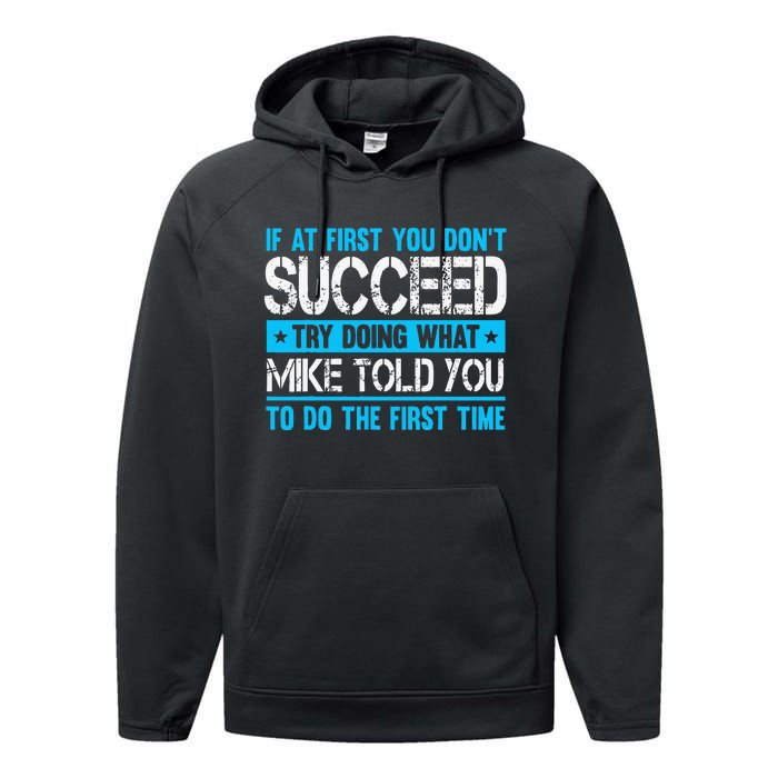 Funny Mike Performance Fleece Hoodie