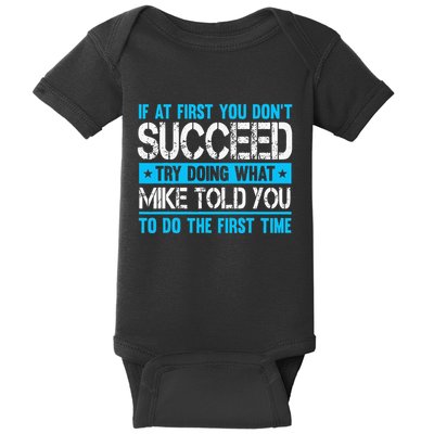 Funny Mike Baby Bodysuit