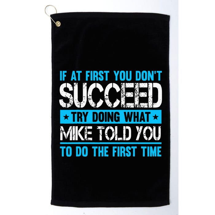 Funny Mike Golf Towel