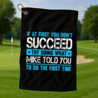Funny Mike Golf Towel
