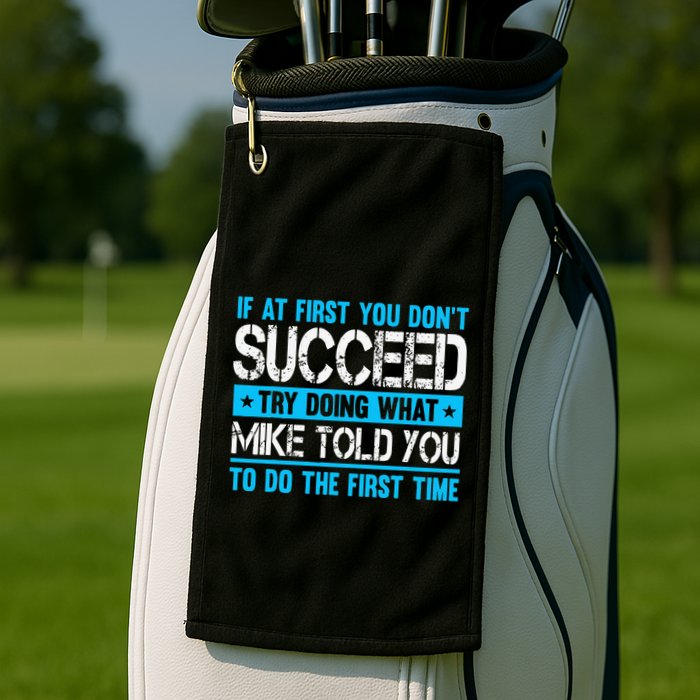 Funny Mike Golf Towel
