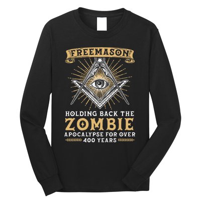 Freemason Masonic Fraternal Freemasonry Square Compass Long Sleeve Shirt