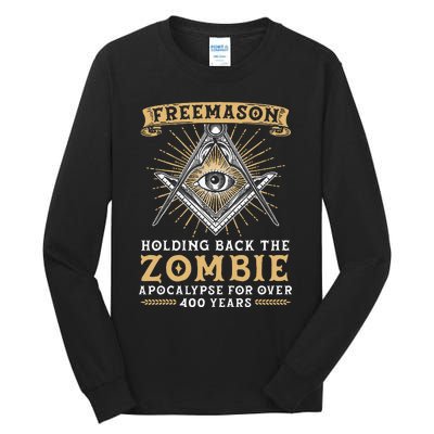 Freemason Masonic Fraternal Freemasonry Square Compass Tall Long Sleeve T-Shirt