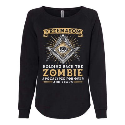 Freemason Masonic Fraternal Freemasonry Square Compass Womens California Wash Sweatshirt