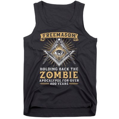 Freemason Masonic Fraternal Freemasonry Square Compass Tank Top