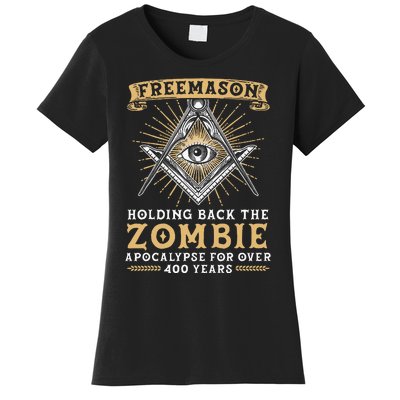 Freemason Masonic Fraternal Freemasonry Square Compass Women's T-Shirt