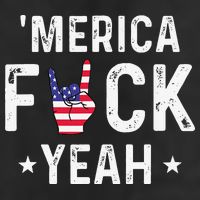 Funny Merica Fuck Yeah 4th Of July 7 Panel Mesh Trucker Snapback Hat