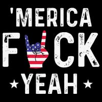 Funny Merica Fuck Yeah 4th Of July Sustainable Bucket Hat