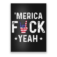 Funny Merica Fuck Yeah 4th Of July Poster