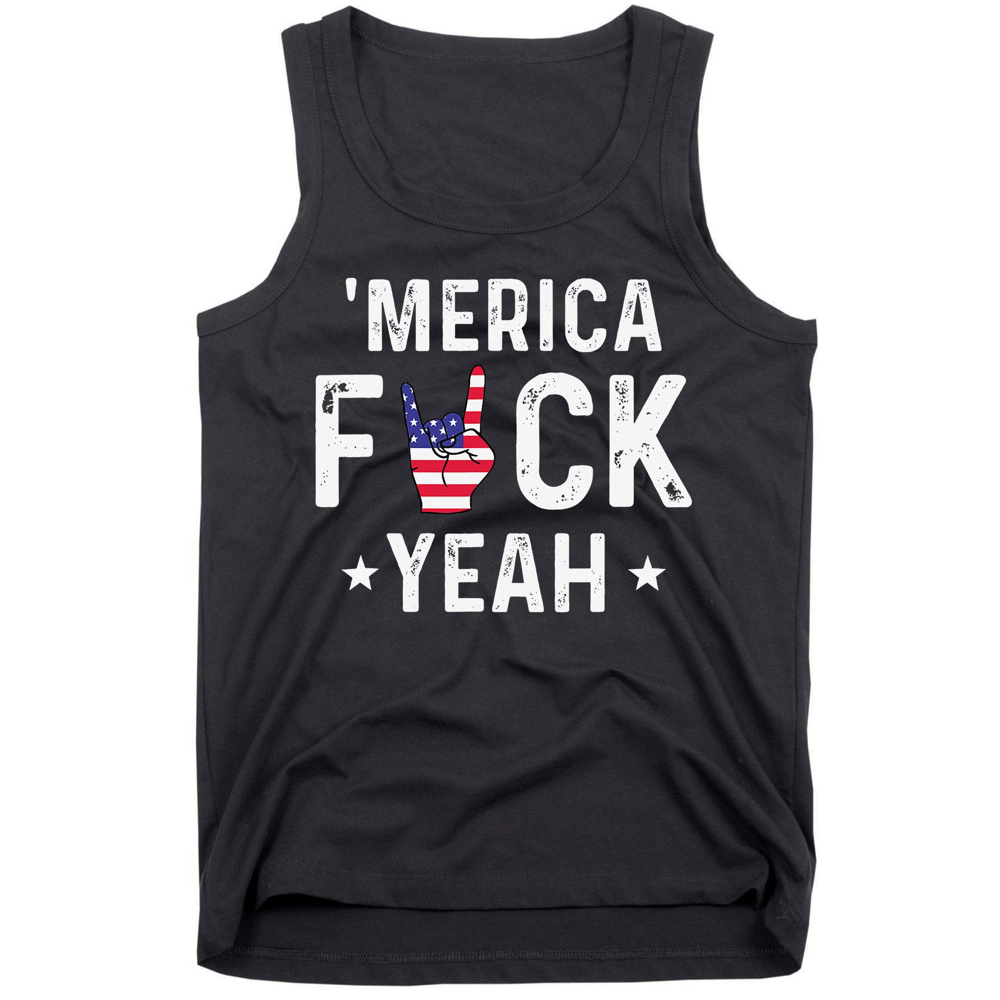 Funny Merica Fuck Yeah 4th Of July Tank Top