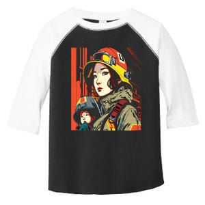 Firefighter Mom Firewoman Mother Mother's Day Gift Toddler Fine Jersey T-Shirt