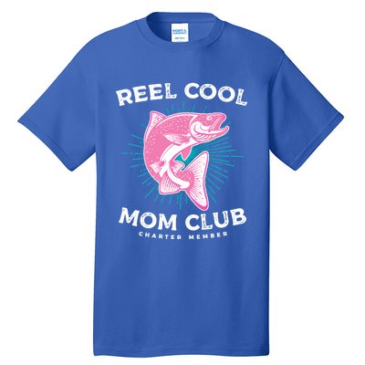 Funny Mom Fishing Design For Mother's Day Cool Gift Tall T-Shirt