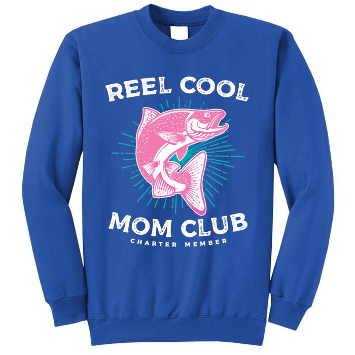 Funny Mom Fishing Design For Mother's Day Cool Gift Tall Sweatshirt