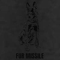 Fur Missile Funny Black Belgian Malinois Dog 7 Panel Mesh Trucker Snapback Hat
