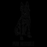 Fur Missile Funny Black Belgian Malinois Dog Kids T-Shirt