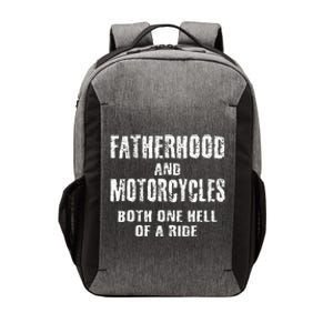 Fatherhood Motorcycles Funny Quotes Biker Dad Men Fathers Vector Backpack