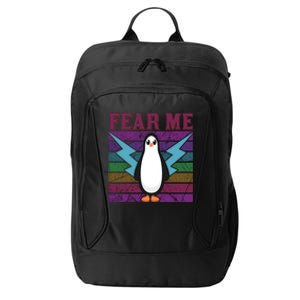 Fear Me Funny Penguin City Backpack