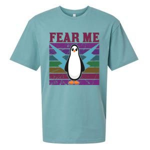 Fear Me Funny Penguin Sueded Cloud Jersey T-Shirt