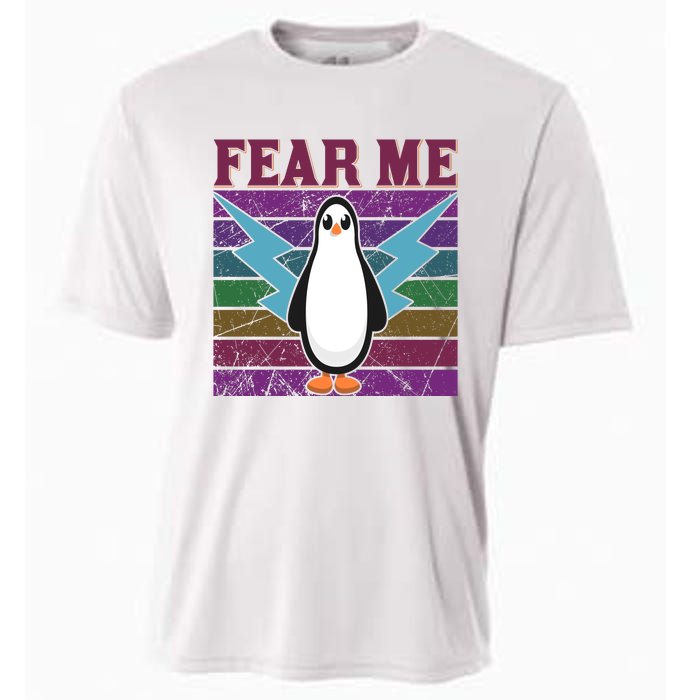 Fear Me Funny Penguin Cooling Performance Crew T-Shirt