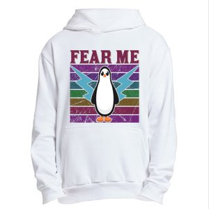 Fear Me Funny Penguin Urban Pullover Hoodie