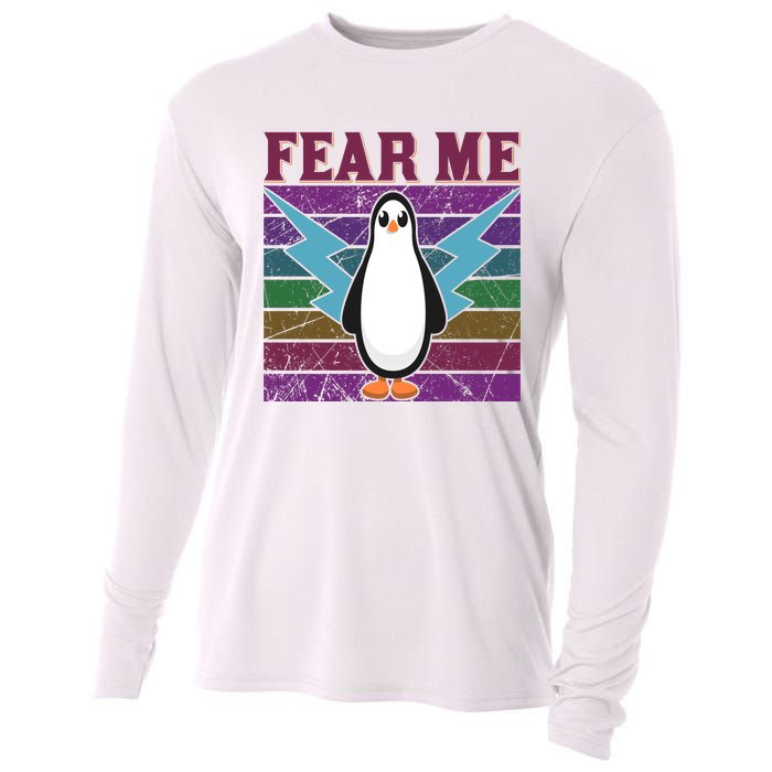 Fear Me Funny Penguin Cooling Performance Long Sleeve Crew