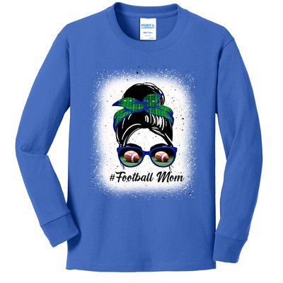 Football Mom #Football Mom American Football Mother Gift Kids Long Sleeve Shirt