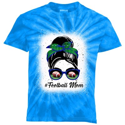 Football Mom #Football Mom American Football Mother Gift Kids Tie-Dye T-Shirt