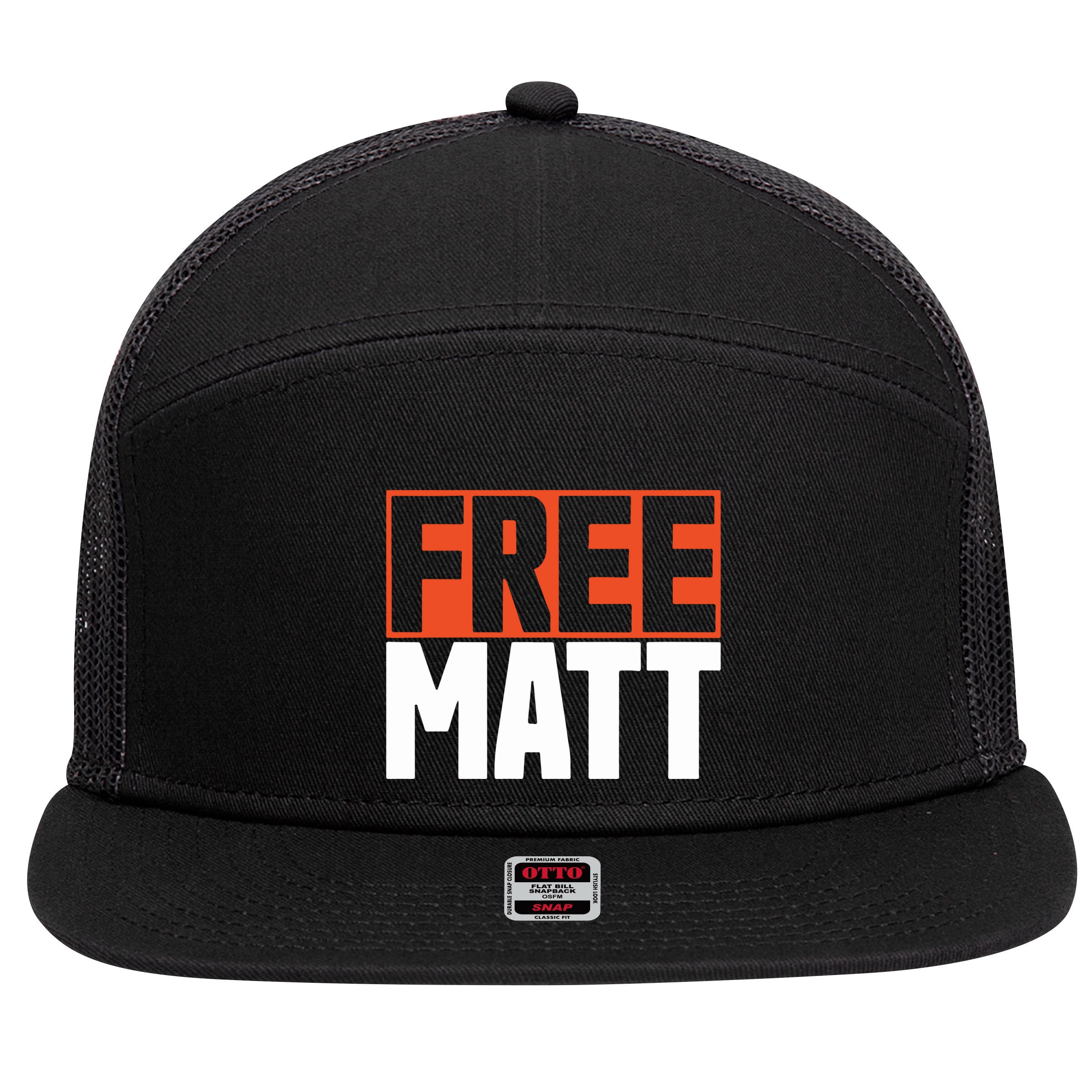 Free Matt Fc Cincinnati 7 Panel Mesh Trucker Snapback Hat