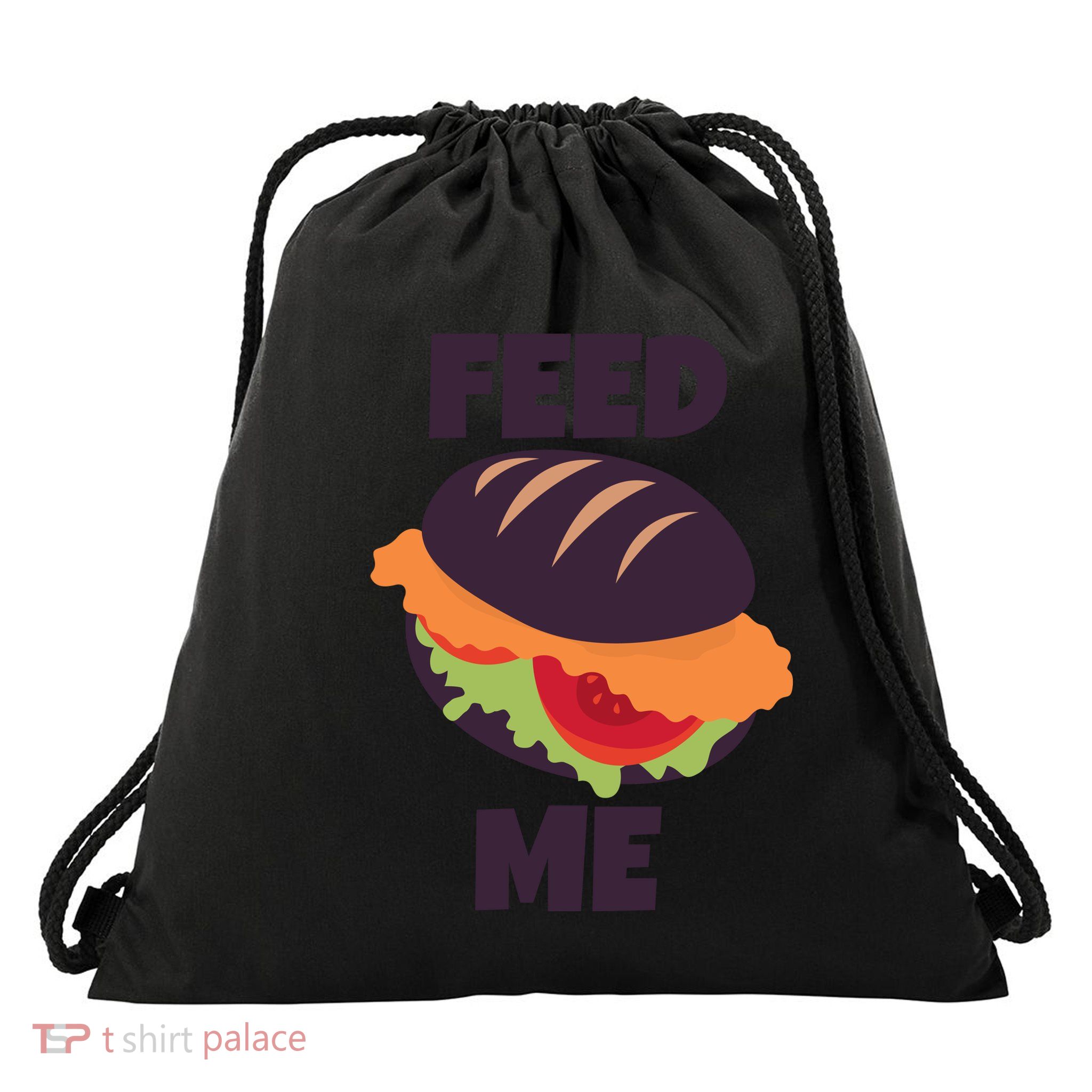 Feed Me Drawstring Bag
