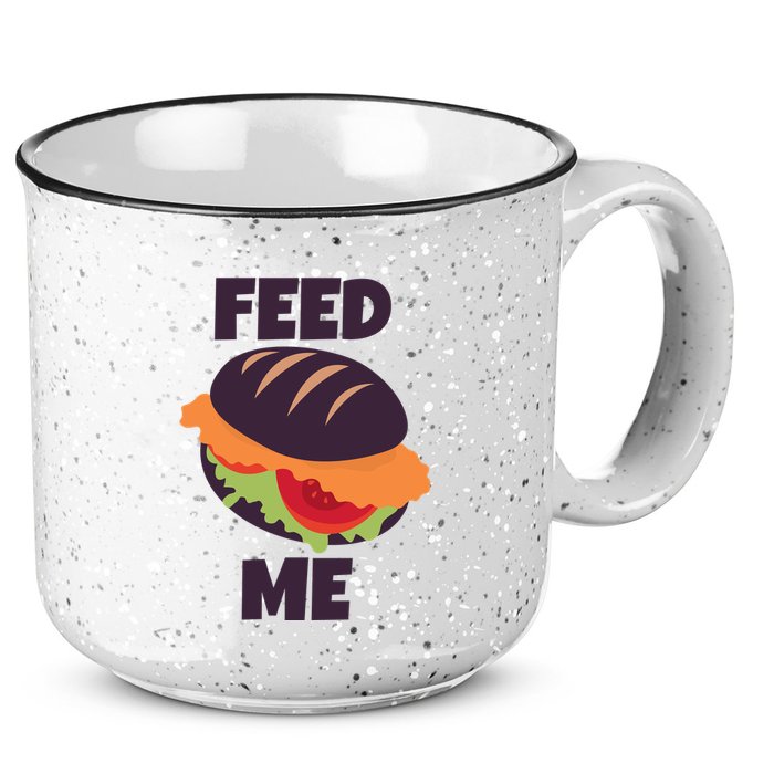 Feed Me 15oz Campfire Ceramic Mug